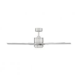 Renegade 52 in. Integrated LED Indoor/Outdoor 8-Blade Smart Brushed Nickel Titanium Ceiling Fan with Remote 3000k by Modern Forms -Spitzer Sales Store brushed nickel titanium modern forms ceiling fans with lights fr w2001 52l bn tt 44 1000