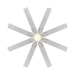 Renegade 52 in. Integrated LED Indoor/Outdoor 8-Blade Smart Brushed Nickel Titanium Ceiling Fan with Remote 3000k by Modern Forms -Spitzer Sales Store brushed nickel titanium modern forms ceiling fans with lights fr w2001 52l bn tt fa 1000