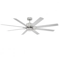 Renegade 66 in. Integrated LED Indoor/Outdoor 8-Blade Smart Brushed Nickel Titanium Ceiling Fan with Remote 3000k by Modern Forms 11 Renegade 66 in. Integrated LED Indoor/Outdoor 8-Blade Smart Brushed Nickel Titanium Ceiling Fan with Remote 3000k by Modern Forms -Spitzer Sales Store brushed nickel titanium modern forms ceiling fans with lights fr w2001 66l bn tt 1f 1000