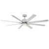 Renegade 66 in. Integrated LED Indoor/Outdoor 8-Blade Smart Brushed Nickel Titanium Ceiling Fan with Remote 3000k by Modern Forms 1 Renegade 66 in. Integrated LED Indoor/Outdoor 8-Blade Smart Brushed Nickel Titanium Ceiling Fan with Remote 3000k by Modern Forms -Spitzer Sales Store brushed nickel titanium modern forms ceiling fans with lights fr w2001 66l bn tt 64 1000
