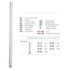 24 in. Carbon Fiber Fan Downrod for Modern Forms or WAC Lighting Fans 7 24 in. Carbon Fiber Fan Downrod for Modern Forms or WAC Lighting Fans -Spitzer Sales Store carbon fiber modern forms ceiling fan downrods xf 24 cfi 4f 1000