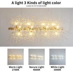 12-Light Copper Sputnik Fireworkes Modern Fairy Light Ceiling Chandelier Lamp Fixtures by Magic Home -Spitzer Sales Store copper magic home chandeliers mh lch 22012g 44 1000