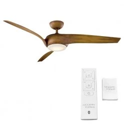 Nirvana 56 in. 3000K Integrated LED Indoor/Outdoor Distressed Koa Smart Ceiling Fan with Light Kit and Remote by Modern Forms 13 Nirvana 56 in. 3000K Integrated LED Indoor/Outdoor Distressed Koa Smart Ceiling Fan with Light Kit and Remote by Modern Forms -Spitzer Sales Store distressed koa modern forms ceiling fans with lights fr w1916 56l dk 4f 1000