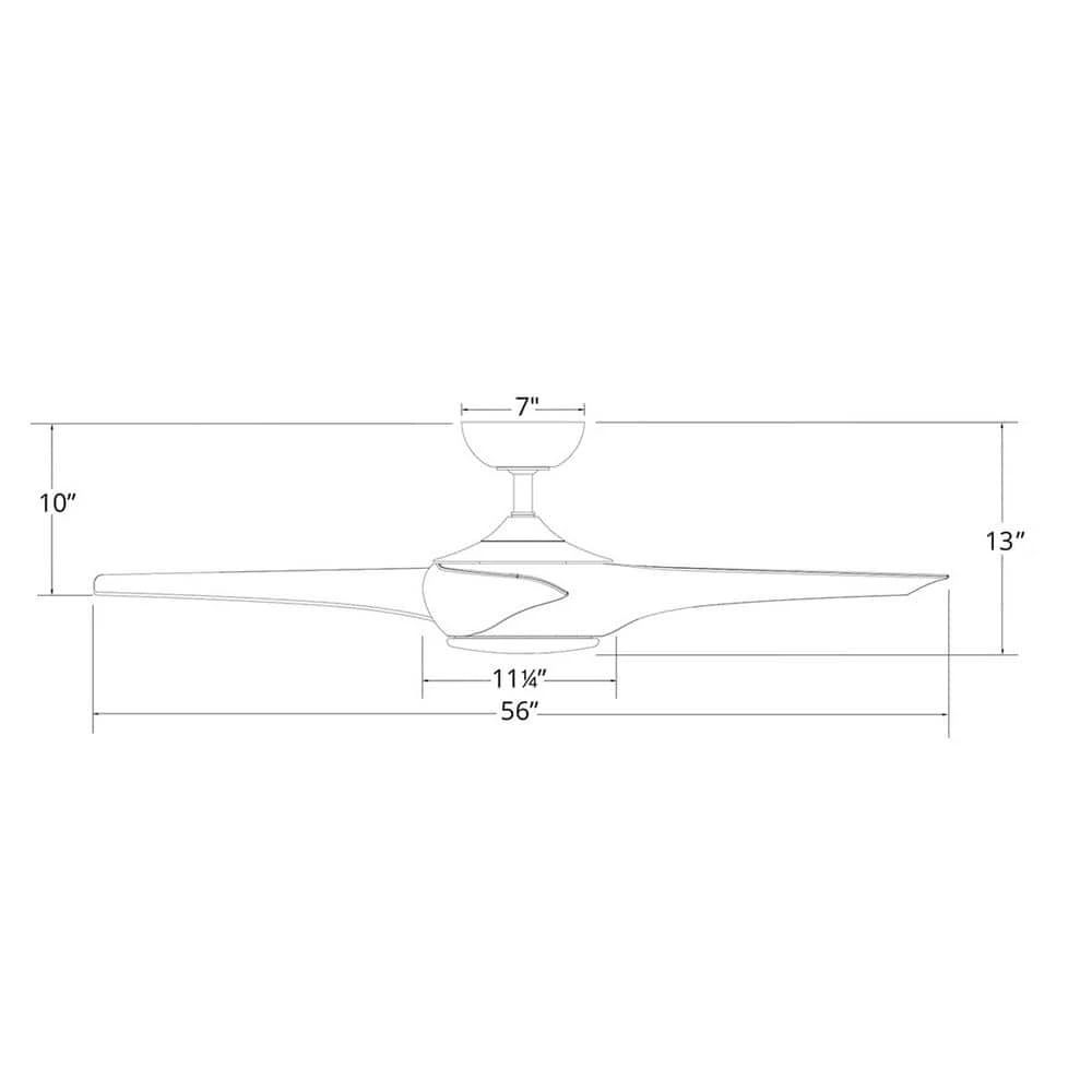 Nirvana 56 in. 3000K Integrated LED Indoor/Outdoor Distressed Koa Smart Ceiling Fan with Light Kit and Remote by Modern Forms 4 Nirvana 56 in. 3000K Integrated LED Indoor/Outdoor Distressed Koa Smart Ceiling Fan with Light Kit and Remote by Modern Forms - Image 2