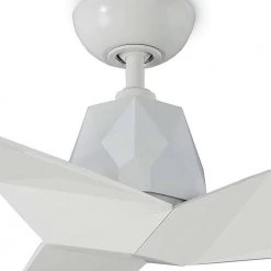 Vortex 60 in. Indoor/Outdoor Gloss White 3-Blade Smart Ceiling Fan with Wall Control by Modern Forms -Spitzer Sales Store gloss white modern forms ceiling fans without lights fr w1810 60 gw c3 1000