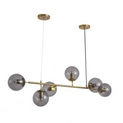 6-Light Sputnik Modern Gold Fixture Branch Linear Chandelier Ceiling Kitchen Island Pendant Light, Gray by Magic Home 14 6-Light Sputnik Modern Gold Fixture Branch Linear Chandelier Ceiling Kitchen Island Pendant Light, Gray by Magic Home -Spitzer Sales Store gold and smoke grey magic home chandeliers mh y 020222 1d 1000