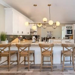 6-Light Sputnik Modern Gold Fixture Branch Linear Chandelier Ceiling Kitchen Island Pendant Light, White by Magic Home 15 6-Light Sputnik Modern Gold Fixture Branch Linear Chandelier Ceiling Kitchen Island Pendant Light, White by Magic Home -Spitzer Sales Store gold and white magic home chandeliers mh y 020222g 1d 1000