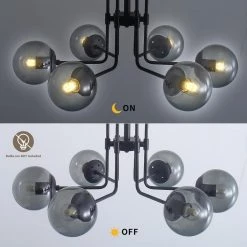 Classic Vintage 6-Light Gold Ceiling Light Fixture Chandelier with Glass Globes by Magic Home 16 Classic Vintage 6-Light Gold Ceiling Light Fixture Chandelier with Glass Globes by Magic Home -Spitzer Sales Store gold magic home chandeliers mh lch 22002g fa 1000