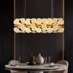 18-Light Gold Plate Steel Lamp Crystal Hanging Chandelier Lamp Fixtures by Magic Home -Spitzer Sales Store gold magic home chandeliers mh lch 22017 31 1000