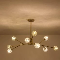 9-Light Contemporary Gold Fixture Branch Crystal Chandeliers Ceiling Pendant Light by Magic Home 23 9-Light Contemporary Gold Fixture Branch Crystal Chandeliers Ceiling Pendant Light by Magic Home -Spitzer Sales Store gold magic home chandeliers mh y 020225 31 1000