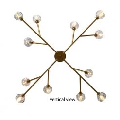 12-Light Contemporary Gold Fixture Branch Crystal Chandeliers Ceiling Pendant Light by Magic Home 19 12-Light Contemporary Gold Fixture Branch Crystal Chandeliers Ceiling Pendant Light by Magic Home -Spitzer Sales Store gold magic home chandeliers mh y 020226 4f 1000