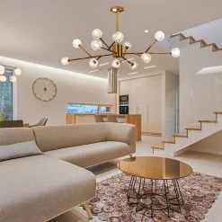 12-Light Contemporary Gold Fixture Branch Crystal Chandeliers Ceiling Pendant Light by Magic Home 23 12-Light Contemporary Gold Fixture Branch Crystal Chandeliers Ceiling Pendant Light by Magic Home -Spitzer Sales Store gold magic home chandeliers mh y 020226 76 1000