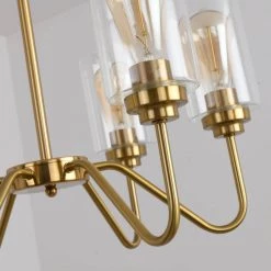 Modern Gold 6-Light Gold Candle Wagon Wheel Chandelier with Glass Shade by Magic Home 21 Modern Gold 6-Light Gold Candle Wagon Wheel Chandelier with Glass Shade by Magic Home -Spitzer Sales Store gold magic home chandeliers mh y 020228g 76 1000