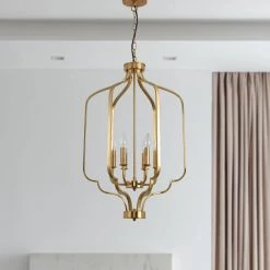 Unique 6-Light Gold Geometric Chandelier by Magic Home 17 Unique 6-Light Gold Geometric Chandelier by Magic Home -Spitzer Sales Store gold magic home chandeliers mh y 020230 31 1000