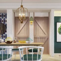 Unique 6-Light Gold Geometric Chandelier by Magic Home 13 Unique 6-Light Gold Geometric Chandelier by Magic Home -Spitzer Sales Store gold magic home chandeliers mh y 020230 4f 1000