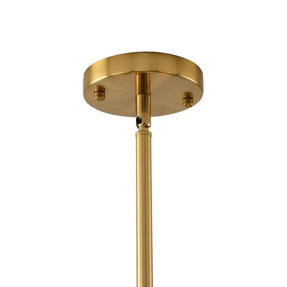 Sputnik 8-Light Gold Chandelier with White Frosted Globes by Magic Home 7 Sputnik 8-Light Gold Chandelier with White Frosted Globes by Magic Home - Image 5