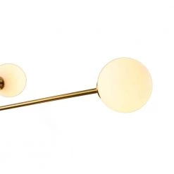 Sputnik 8-Light Gold Chandelier with White Frosted Globes by Magic Home 16 Sputnik 8-Light Gold Chandelier with White Frosted Globes by Magic Home -Spitzer Sales Store gold magic home chandeliers mh y 020237 44 1000