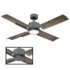 Cervantes 56 in. LED Indoor/Outdoor Graphite 4-Blade Smart Ceiling Fan with 3000K Light Kit and Remote Control by Modern Forms