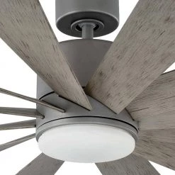 Windflower 60 in. LED Indoor/Outdoor Graphite 12-Blade Smart Ceiling Fan with 3000K Light Kit and Wall Control by Modern Forms -Spitzer Sales Store graphite w 3000k led modern forms ceiling fans with lights fr w181560lghwg 1f 1000