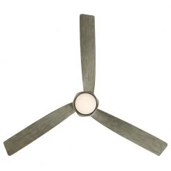 Twirl 58 in. 3000K Integrated LED Indoor/Outdoor Graphite Weathered Wood Smart Ceiling Fan with Light Kit and Remote by Modern Forms -Spitzer Sales Store graphite weathered wood modern forms ceiling fans with lights fr w2103 58l gh ww 1f 1000