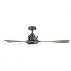Osprey 56 in. 3000K Integrated LED Indoor/Outdoor Matte Black Barn Wood Smart Ceiling Fan with Light Kit and Remote by Modern Forms