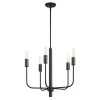 5-Light Matte Black Chandelier by Cordelia Lighting 1 5-Light Matte Black Chandelier by Cordelia Lighting -Spitzer Sales Store matte black cordelia lighting chandeliers 3684 43 64 1000