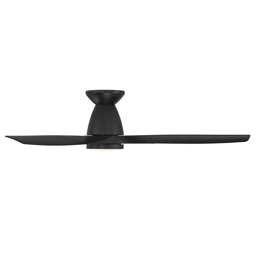 Skylark 54 in. 3-Blade Smart Flush Mount Matte Black Ceiling Fan 3000K Integrated LED and Remote Control by Modern Forms 5 Skylark 54 in. 3-Blade Smart Flush Mount Matte Black Ceiling Fan 3000K Integrated LED and Remote Control by Modern Forms - Image 3