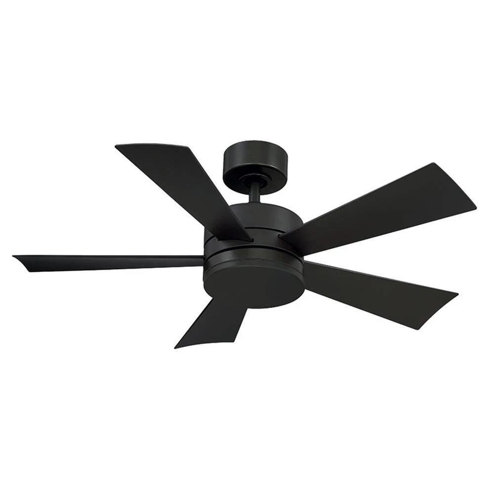 Wynd 42 in. Indoor/Outdoor Matte Black 5-Blade Smart Ceiling Fan with 3000K LED Light Kit and Remote by Modern Forms 7 Wynd 42 in. Indoor/Outdoor Matte Black 5-Blade Smart Ceiling Fan with 3000K LED Light Kit and Remote by Modern Forms - Image 5
