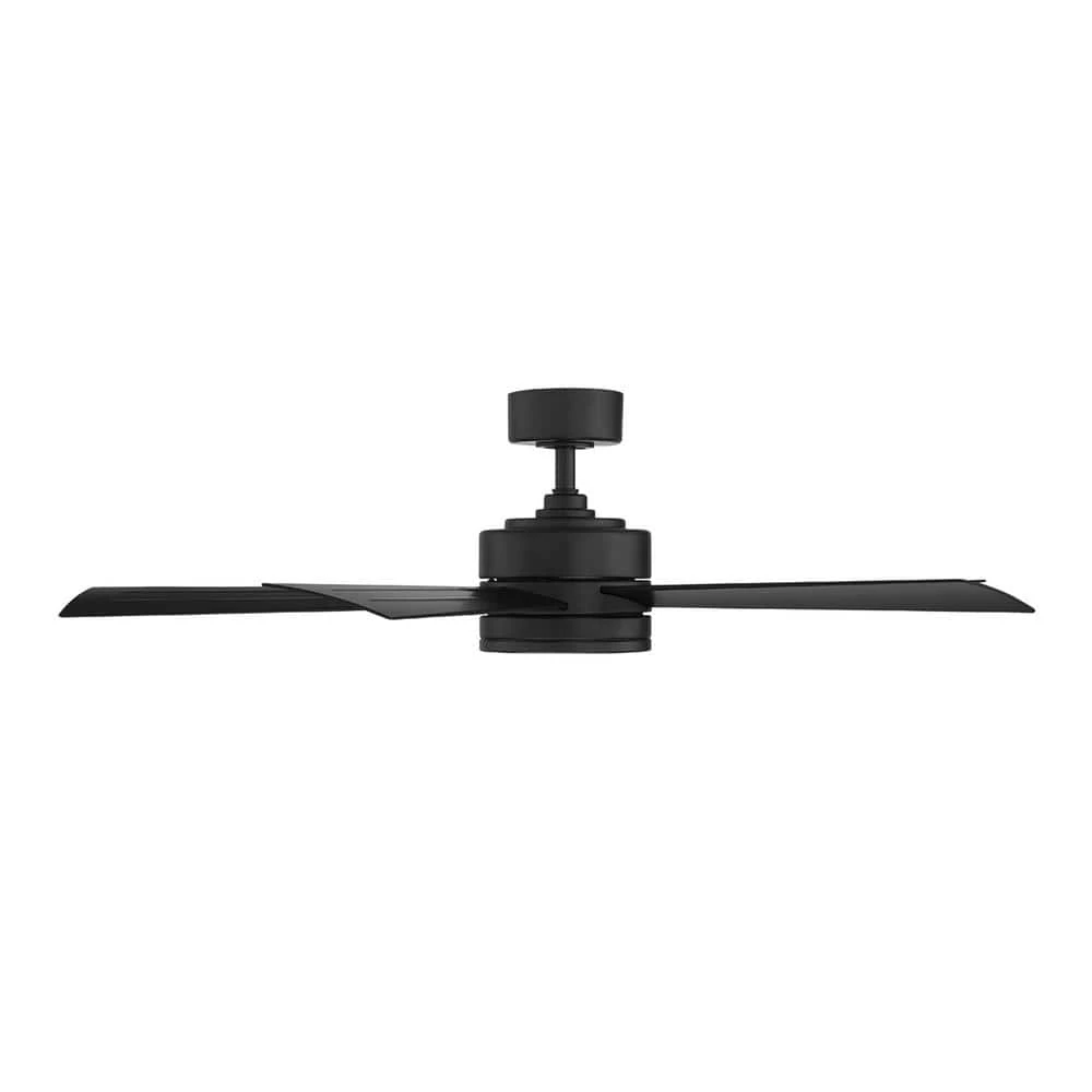 Wynd 52 in. Integrated LED Indoor/Outdoor Matte Black 5-Blade Smart Ceiling Fan with Light Kit and Remote by Modern Forms 8 Wynd 52 in. Integrated LED Indoor/Outdoor Matte Black 5-Blade Smart Ceiling Fan with Light Kit and Remote by Modern Forms - Image 6