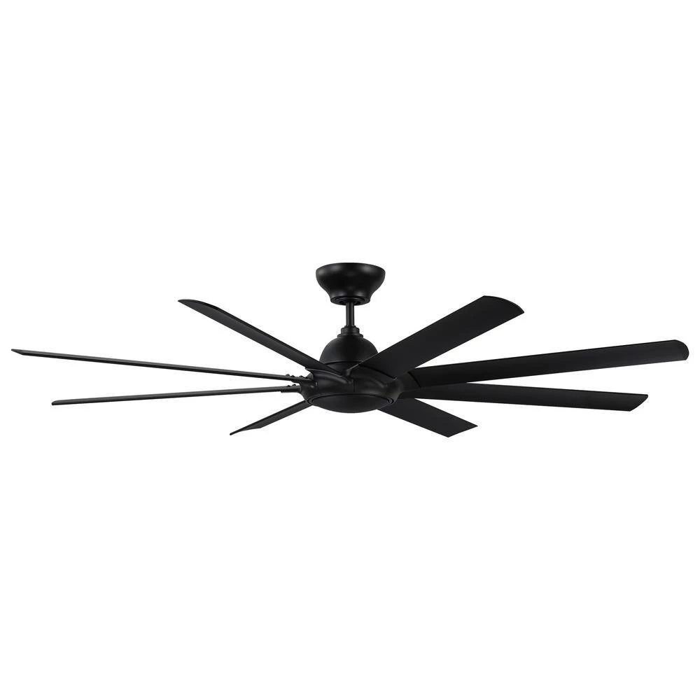 Hydra 80 in. 3000K Integrated LED Indoor/Outdoor Matte Black Smart Ceiling Fan with Light Kit and Wall Control by Modern Forms 7 Hydra 80 in. 3000K Integrated LED Indoor/Outdoor Matte Black Smart Ceiling Fan with Light Kit and Wall Control by Modern Forms - Image 5