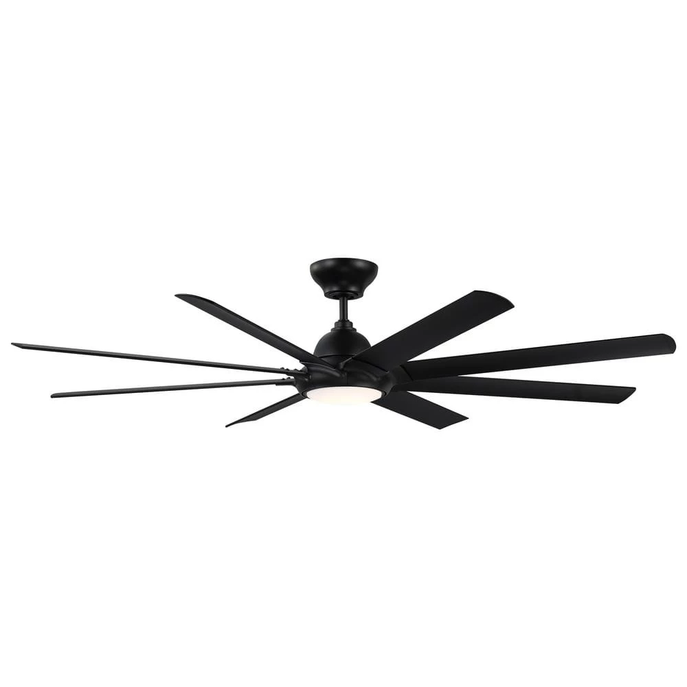 Hydra 80 in. 3000K Integrated LED Indoor/Outdoor Matte Black Smart Ceiling Fan with Light Kit and Wall Control by Modern Forms 5 Hydra 80 in. 3000K Integrated LED Indoor/Outdoor Matte Black Smart Ceiling Fan with Light Kit and Wall Control by Modern Forms - Image 3