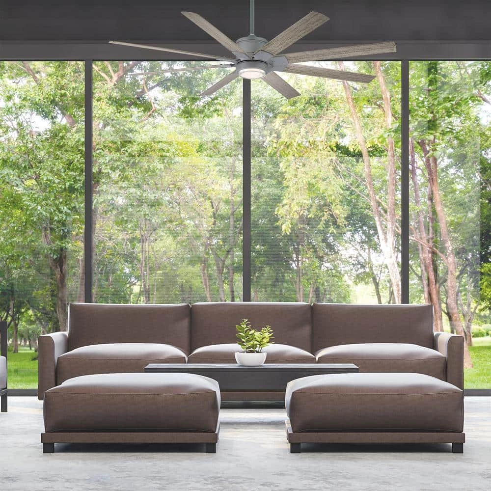 Renegade 52 in. Integrated LED Indoor/Outdoor Matte Black 8-Blade Smart Ceiling Fan with Light Kit and Remote Control by Modern Forms 11 Renegade 52 in. Integrated LED Indoor/Outdoor Matte Black 8-Blade Smart Ceiling Fan with Light Kit and Remote Control by Modern Forms - Image 9