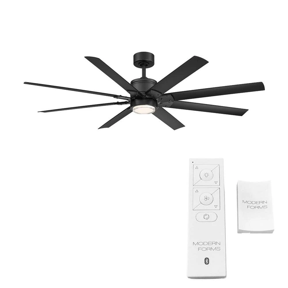 Renegade 52 in. Integrated LED Indoor/Outdoor Matte Black 8-Blade Smart Ceiling Fan with Light Kit and Remote Control by Modern Forms 7 Renegade 52 in. Integrated LED Indoor/Outdoor Matte Black 8-Blade Smart Ceiling Fan with Light Kit and Remote Control by Modern Forms - Image 5