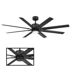 Renegade 66 in. Integrated LED Indoor/Outdoor Matte Black 8-Blade Smart Ceiling Fan with Light Kit and Remote by Modern Forms 14 Renegade 66 in. Integrated LED Indoor/Outdoor Matte Black 8-Blade Smart Ceiling Fan with Light Kit and Remote by Modern Forms -Spitzer Sales Store matte black modern forms ceiling fans with lights fr w2001 66l mb 4f 1000