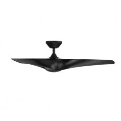 Zephyr 52 in. Indoor/Outdoor Matte Black 3-Blade Smart Ceiling Fan with LED Light Kit and Remote Control by Modern Forms -Spitzer Sales Store matte black modern forms ceiling fans with lights fr w2006 52l mb 1f 1000