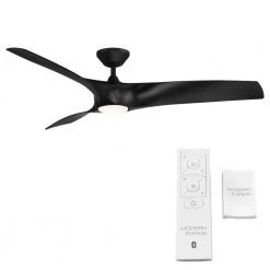 Zephyr 62 in. Indoor/Outdoor Matte Black 3-Blade Smart Ceiling Fan with LED Light Kit and Remote Control by Modern Forms 15 Zephyr 62 in. Indoor/Outdoor Matte Black 3-Blade Smart Ceiling Fan with LED Light Kit and Remote Control by Modern Forms -Spitzer Sales Store matte black modern forms ceiling fans with lights fr w2006 62l mb c3 1000