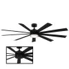 Wynd XL 72 in. 3000K Integrated LED Indoor/Outdoor Matte Black Smart Ceiling Fan with Light Kit and Remote by Modern Forms 1 Wynd XL 72 in. 3000K Integrated LED Indoor/Outdoor Matte Black Smart Ceiling Fan with Light Kit and Remote by Modern Forms -Spitzer Sales Store matte black modern forms ceiling fans with lights fr w2101 72l mb 64 1000