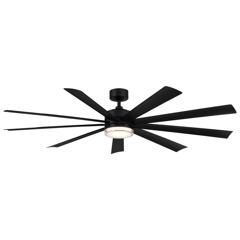 Wynd XL 72 in. 3000K Integrated LED Indoor/Outdoor Matte Black Smart Ceiling Fan with Light Kit and Remote by Modern Forms 5 Wynd XL 72 in. 3000K Integrated LED Indoor/Outdoor Matte Black Smart Ceiling Fan with Light Kit and Remote by Modern Forms - Image 3