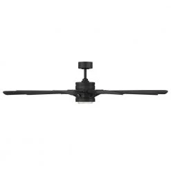 Wyndmill 65 in. 12-Blade Smart Matte Black Ceiling Fan 3000K Integrated LED and Remote Control by Modern Forms -Spitzer Sales Store matte black modern forms ceiling fans with lights fr w2201 65l mb 4f 1000