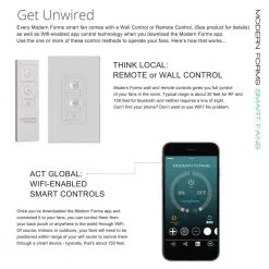 Aviator Indoor/Outdoor 3-Blade Smart Flush Mount Ceiling Fan 54 in. Matte Black LED Light Kit Adaptable with Remote by Modern Forms -Spitzer Sales Store matte black modern forms ceiling fans without lights fh w1811 54 mb 44 1000