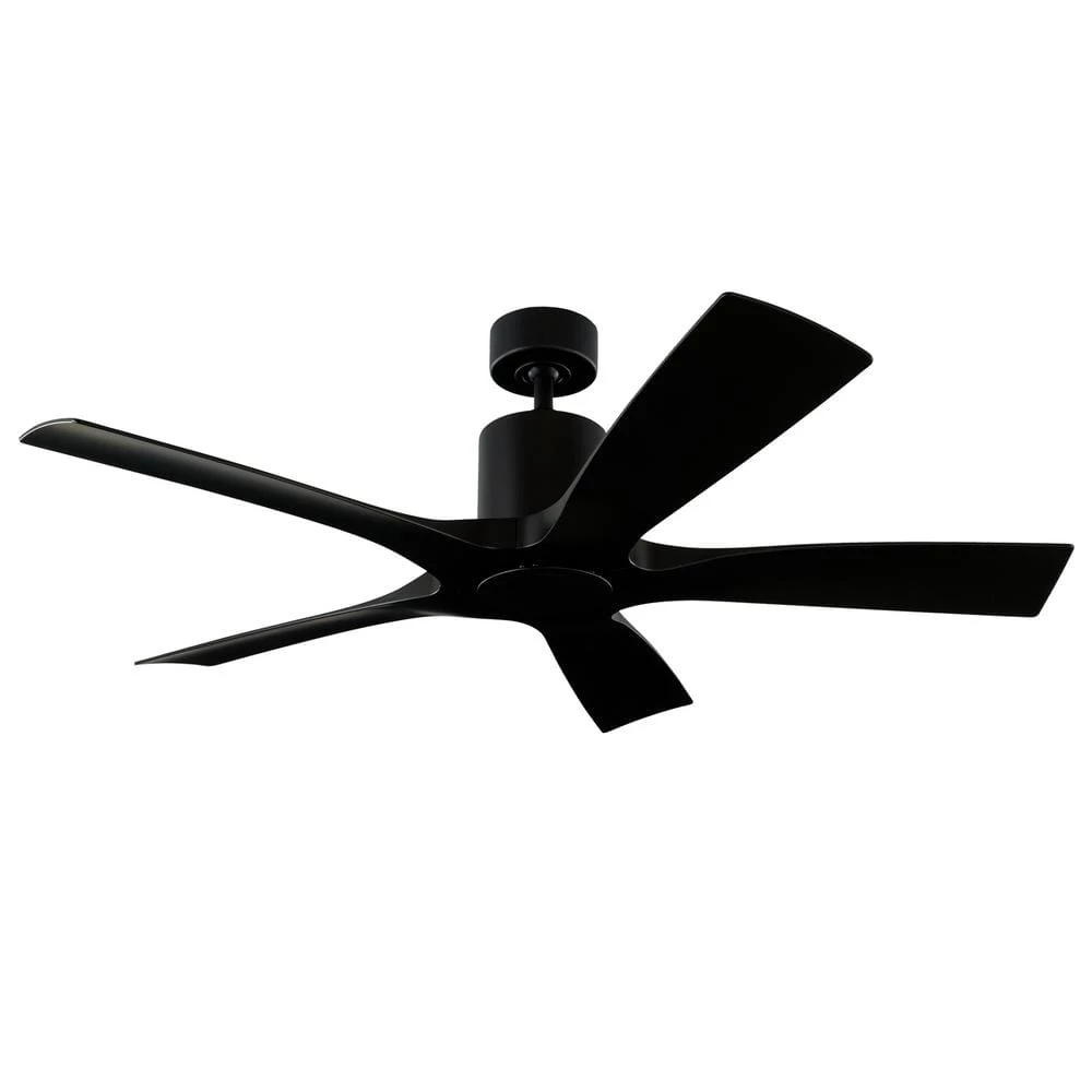 Aviator 54 in. Indoor/Outdoor Matte Black Smart Ceiling Fan with Wall Control by Modern Forms 3 Aviator 54 in. Indoor/Outdoor Matte Black Smart Ceiling Fan with Wall Control by Modern Forms