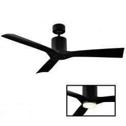 Aviator Indoor/Outdoor 3-Blade Smart Downrod Ceiling Fan 54 in. Matte Black LED Light Kit Adaptable with Remote by Modern Forms 13 Aviator Indoor/Outdoor 3-Blade Smart Downrod Ceiling Fan 54 in. Matte Black LED Light Kit Adaptable with Remote by Modern Forms -Spitzer Sales Store matte black modern forms ceiling fans without lights fr w1811 54 mb 4f 1000