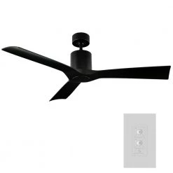 Aviator Indoor/Outdoor 3-Blade Smart Downrod Ceiling Fan 54 in. Matte Black LED Light Kit Adaptable with Remote by Modern Forms 12 Aviator Indoor/Outdoor 3-Blade Smart Downrod Ceiling Fan 54 in. Matte Black LED Light Kit Adaptable with Remote by Modern Forms -Spitzer Sales Store matte black modern forms ceiling fans without lights fr w1811 54 mb c3 1000