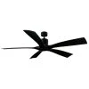 Aviator 70 in. Indoor/Outdoor Matte Black Smart Ceiling Fan with Wall Control by Modern Forms -Spitzer Sales Store matte black modern forms ceiling fans without lights fr w1811 70 mb 64 1000