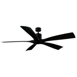 Aviator 70 in. Indoor/Outdoor Matte Black Smart Ceiling Fan with Wall Control by Modern Forms
