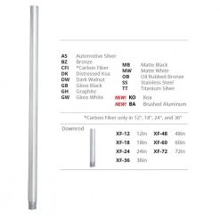 72 in. Oil Rubbed Bronze Ceiling Fan Extension Downrod for Modern Forms or WAC Lighting Fans -Spitzer Sales Store oil rubbed bronze modern forms ceiling fan downrods xf 72 ob 4f 1000