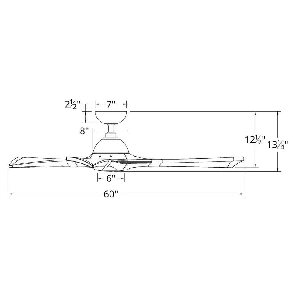 Woody 60 in. LED Indoor/Outdoor Oil Rubbed Bronze 3-Blade Smart Ceiling Fan with 3000K Light Kit and Wall Control by Modern Forms 4 Woody 60 in. LED Indoor/Outdoor Oil Rubbed Bronze 3-Blade Smart Ceiling Fan with 3000K Light Kit and Wall Control by Modern Forms - Image 2