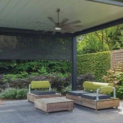 Windflower 80 in. LED Indoor/Outdoor Oil Rubbed Bronze 12-Blade Smart Ceiling Fan with 3000K Light Kit and Wall Control by Modern Forms -Spitzer Sales Store oil rubbed bronze w 3000k led modern forms ceiling fans with lights fr w1815 80l ob dw 31 1000