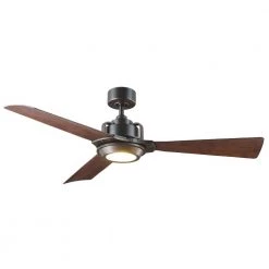 Spitzer Sales Store 38 Osprey 56 in. LED Indoor/Outdoor Oil Rubbed Bronze 3-Blade Smart Ceiling Fan with 3000K Light Kit and Wall Control by Modern Forms