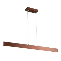 15-Watt Integrated LED 39.7 in. D Rose Gold Pendant with Hardware Shade by Magic Home